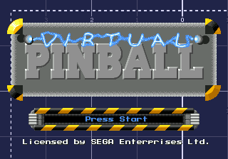 Virtual Pinball (USA, Europe) Title Screen